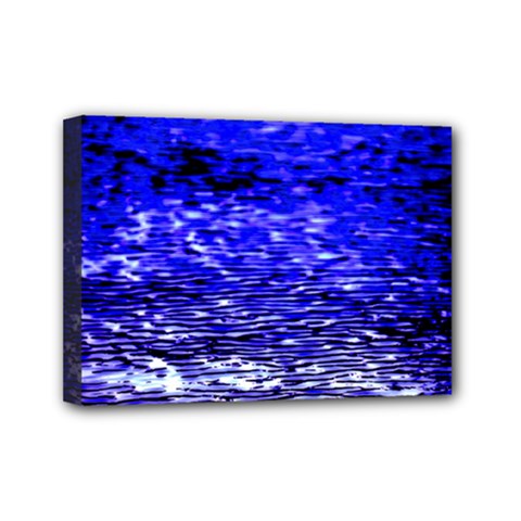 Blue Waves Flow Series 1 Mini Canvas 7  X 5  (stretched) by DimitriosArt