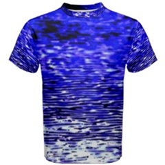 Blue Waves Flow Series 1 Men s Cotton Tee by DimitriosArt