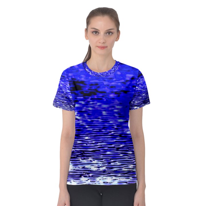 Blue Waves Flow Series 1 Women s Sport Mesh Tee