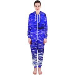 Blue Waves Flow Series 1 Hooded Jumpsuit (ladies) by DimitriosArt