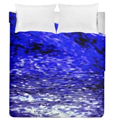 Blue Waves Flow Series 1 Duvet Cover Double Side (queen Size) by DimitriosArt