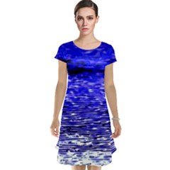 Blue Waves Flow Series 1 Cap Sleeve Nightdress by DimitriosArt