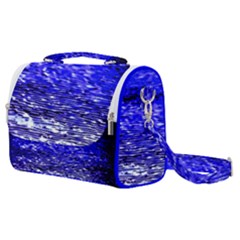 Blue Waves Flow Series 1 Satchel Shoulder Bag by DimitriosArt