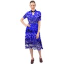 Blue Waves Flow Series 1 Keyhole Neckline Chiffon Dress View1