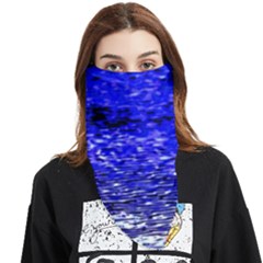 Blue Waves Flow Series 1 Face Covering Bandana (triangle) by DimitriosArt