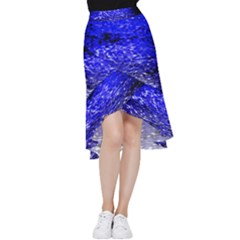 Blue Waves Flow Series 1 Frill Hi Low Chiffon Skirt by DimitriosArt