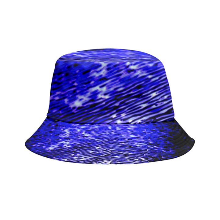 Blue Waves Flow Series 1 Inside Out Bucket Hat