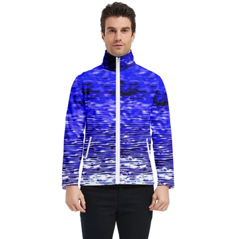 Blue Waves Flow Series 1 Men s Bomber Jacket by DimitriosArt