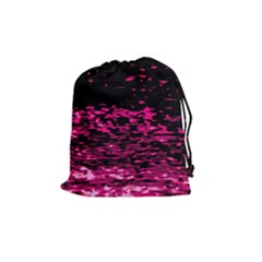 Rose Waves Flow Series 1 Drawstring Pouch (medium) by DimitriosArt