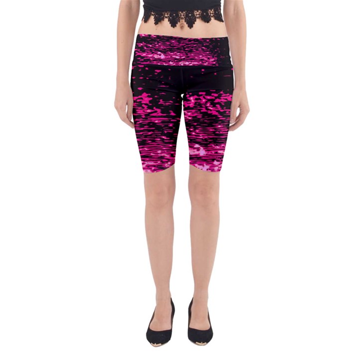 Rose Waves Flow Series 1 Yoga Cropped Leggings