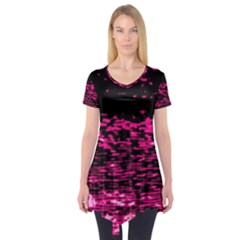 Rose Waves Flow Series 1 Short Sleeve Tunic  by DimitriosArt