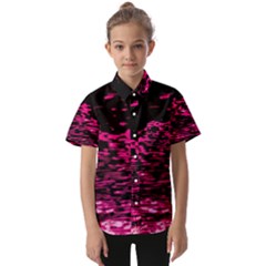 Rose Waves Flow Series 1 Kids  Short Sleeve Shirt by DimitriosArt