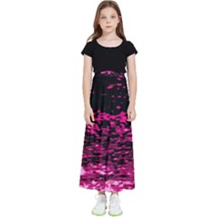 Rose Waves Flow Series 1 Kids  Flared Maxi Skirt by DimitriosArt