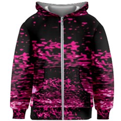 Rose Waves Flow Series 1 Kids  Zipper Hoodie Without Drawstring by DimitriosArt