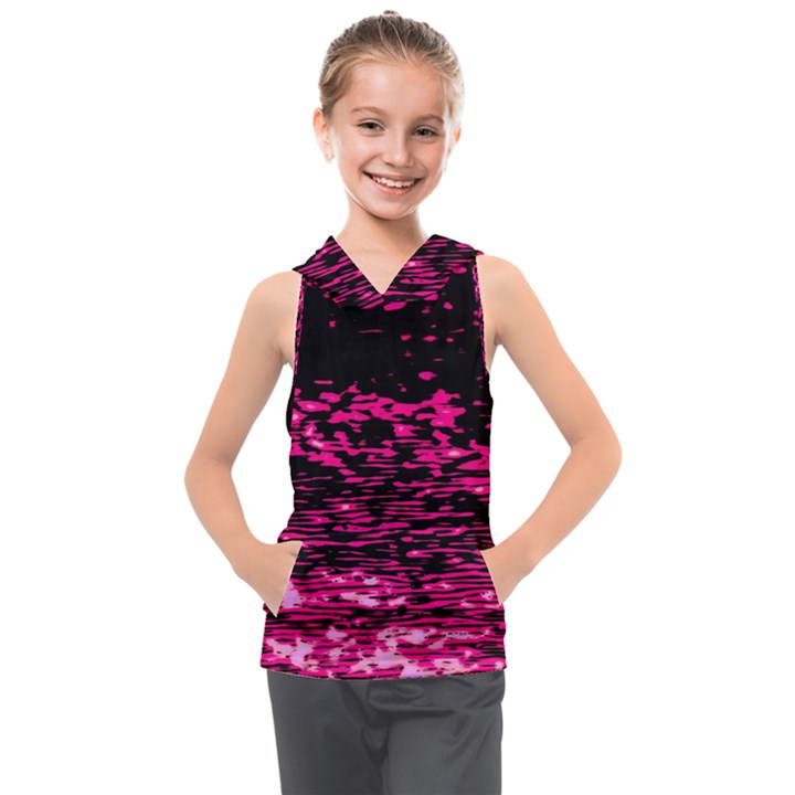 Rose Waves Flow Series 1 Kids  Sleeveless Hoodie