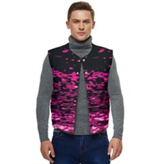 Rose Waves Flow Series 1 Men s Short Button Up Puffer Vest	 by DimitriosArt