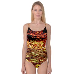 Yellow Waves Flow Series 1 Camisole Leotard  by DimitriosArt