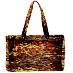 Yellow Waves Flow Series 1 Canvas Work Bag by DimitriosArt