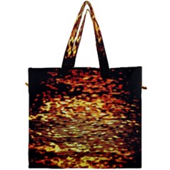 Yellow Waves Flow Series 1 Canvas Travel Bag by DimitriosArt