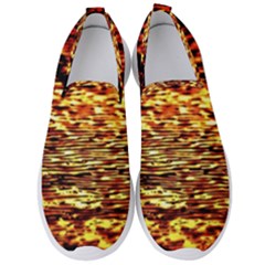 Yellow Waves Flow Series 1 Men s Slip On Sneakers by DimitriosArt