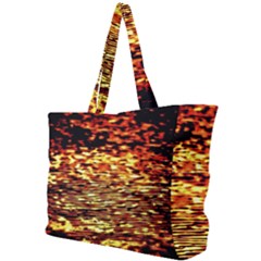 Yellow Waves Flow Series 1 Simple Shoulder Bag by DimitriosArt