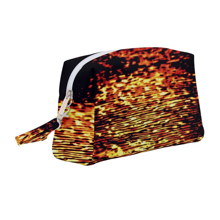 Yellow Waves Flow Series 1 Wristlet Pouch Bag (Medium)