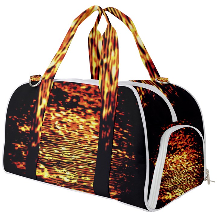 Yellow Waves Flow Series 1 Burner Gym Duffel Bag