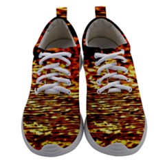 Yellow Waves Flow Series 1 Athletic Shoes by DimitriosArt