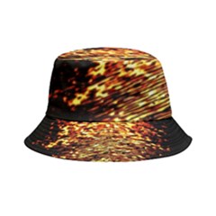 Yellow Waves Flow Series 1 Inside Out Bucket Hat by DimitriosArt