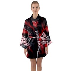 Shaman Long Sleeve Satin Kimono by MRNStudios