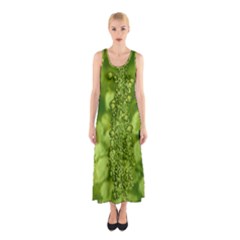 Green Fresh  Lilies Of The Valley The Return Of Happiness So Decorative Sleeveless Maxi Dress by pepitasart