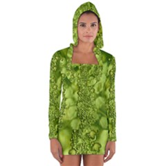 Green Fresh  Lilies Of The Valley The Return Of Happiness So Decorative Long Sleeve Hooded T-shirt by pepitasart