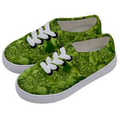 Green Fresh  Lilies Of The Valley The Return Of Happiness So Decorative Kids  Classic Low Top Sneakers by pepitasart