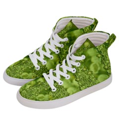 Green Fresh  Lilies Of The Valley The Return Of Happiness So Decorative Women s Hi-top Skate Sneakers by pepitasart