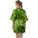 Green Fresh  Lilies Of The Valley The Return Of Happiness So Decorative Half Sleeve Satin Kimono  View2