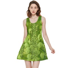 Green Fresh  Lilies Of The Valley The Return Of Happiness So Decorative Inside Out Reversible Sleeveless Dress by pepitasart