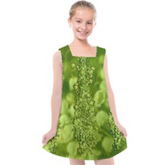 Green Fresh  Lilies Of The Valley The Return Of Happiness So Decorative Kids  Cross Back Dress by pepitasart