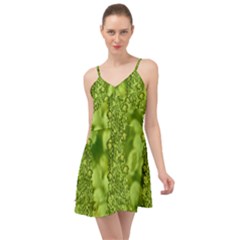 Green Fresh  Lilies Of The Valley The Return Of Happiness So Decorative Summer Time Chiffon Dress by pepitasart