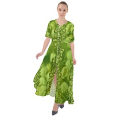 Green Fresh  Lilies Of The Valley The Return Of Happiness So Decorative Waist Tie Boho Maxi Dress by pepitasart