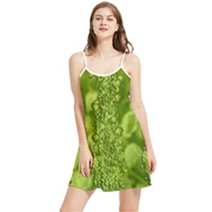 Green Fresh  Lilies Of The Valley The Return Of Happiness So Decorative Summer Frill Dress by pepitasart