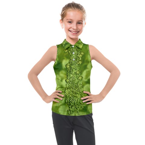 Green Fresh  Lilies Of The Valley The Return Of Happiness So Decorative Kids  Sleeveless Polo Tee by pepitasart