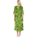 Green Fresh  Lilies Of The Valley The Return Of Happiness So Decorative Bow Sleeve Chiffon Midi Dress View4