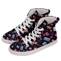 New Year Men s Hi-top Skate Sneakers by SychEva