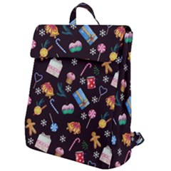 New Year Flap Top Backpack by SychEva