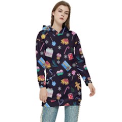 New Year Women s Long Oversized Pullover Hoodie