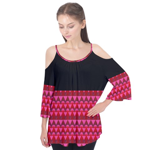 Digitalart Flutter Sleeve Tee  by Sparkle