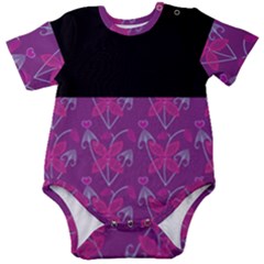 Floral Baby Short Sleeve Onesie Bodysuit