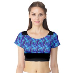 Bubbles Short Sleeve Crop Top by Sparkle