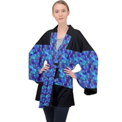 Bubbles Long Sleeve Velvet Kimono 