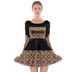 Digitaldesign Long Sleeve Skater Dress